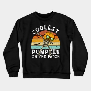 Dabbing Coolest Pumpkin in the Patch Crewneck Sweatshirt